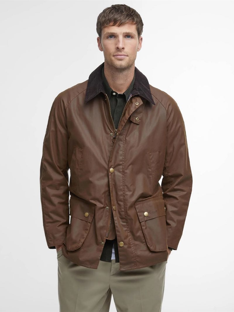 Barbour Lightweight Ashby Wax jacket in Bark
