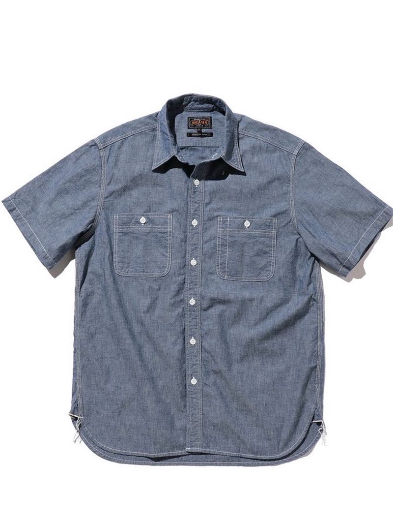 Beams Plus Work Chambray Short Sleeve
