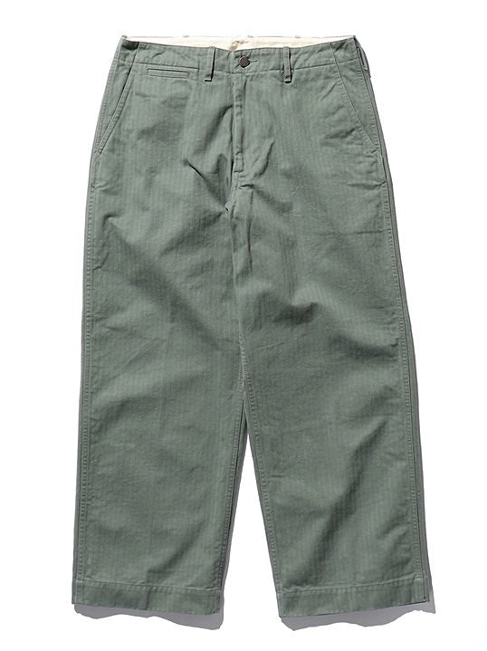 Beams Plus Sage MIL Trousers Herringbone - Mildblend Supply Co