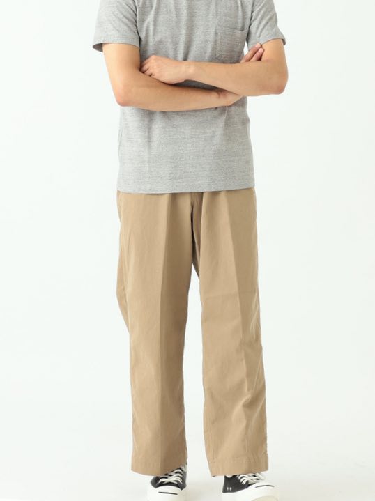 Beams Plus Khaki MIL Trousers Twill - Mildblend Supply Co