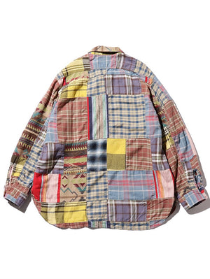 Beams Plus Work Indian Patchwork Shirt