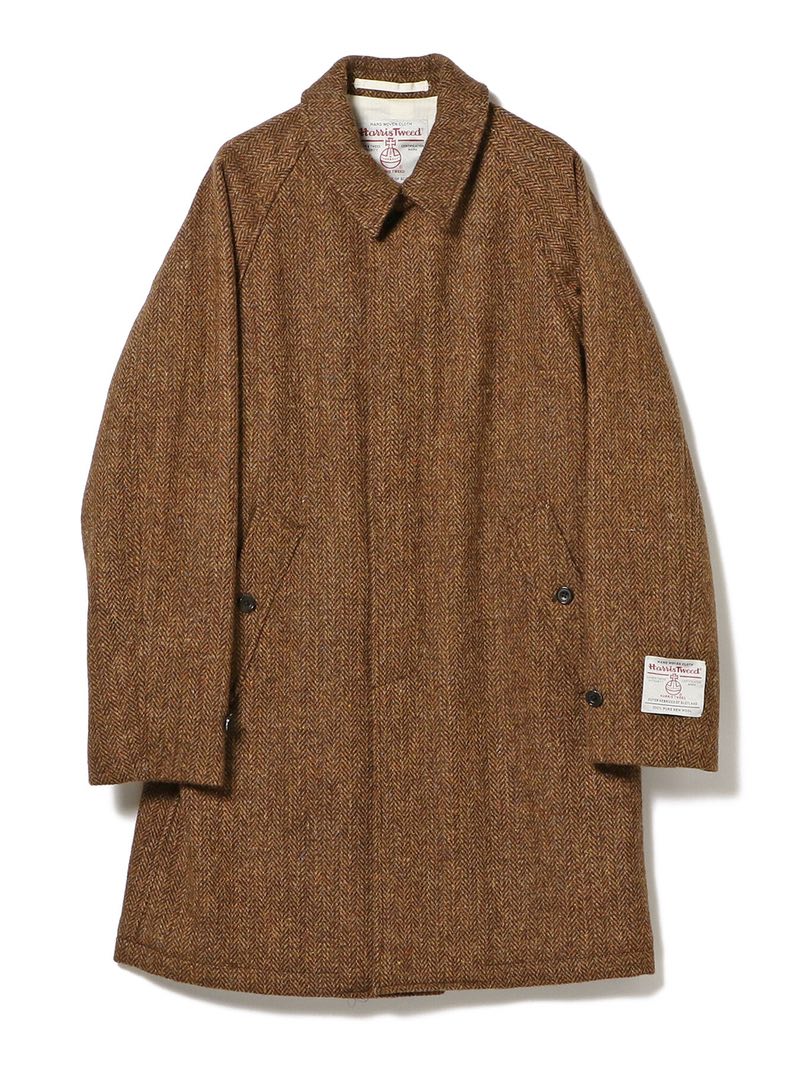 Beams Plus Bal Collar Coat Harris Tweed Coat