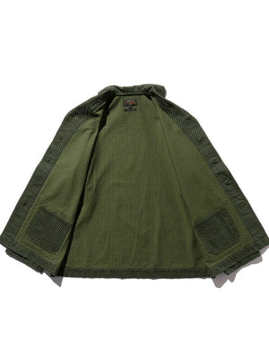 Beams Plus MIL Shawl Jacket Color Hickory Olive