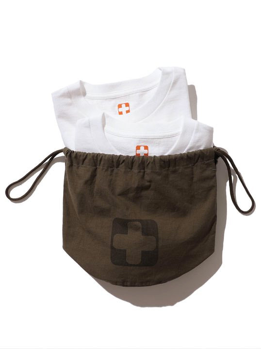 Beams Plus White 2 Pack Pocket Tee