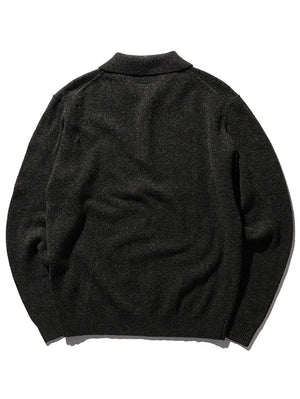 Beams Plus Knit Polo Charcoal