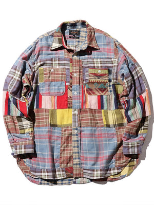 Beams Plus Work Indian Patchwork Shirt