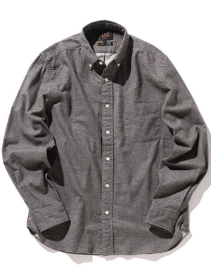 Beams Plus Grey Button Down Flannel