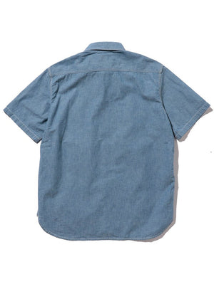 Beams Plus Work Short Sleeve Chambray