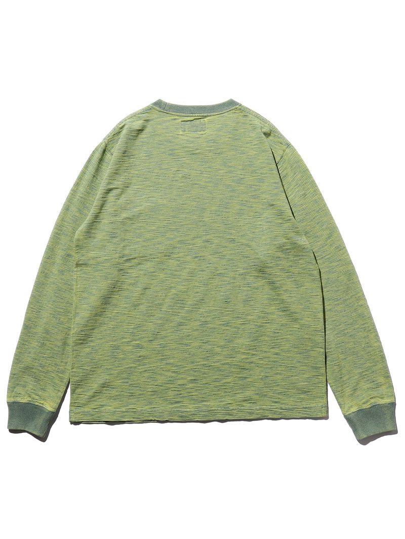 Beams Plus Vintage Green Pocket T Slub Yarn