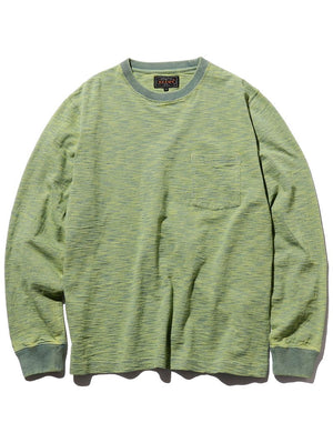 Beams Plus Vintage Green Pocket T Slub Yarn