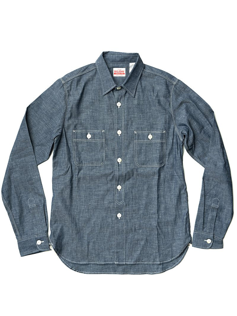 Big John Indigo Chambray Shirt MS003R