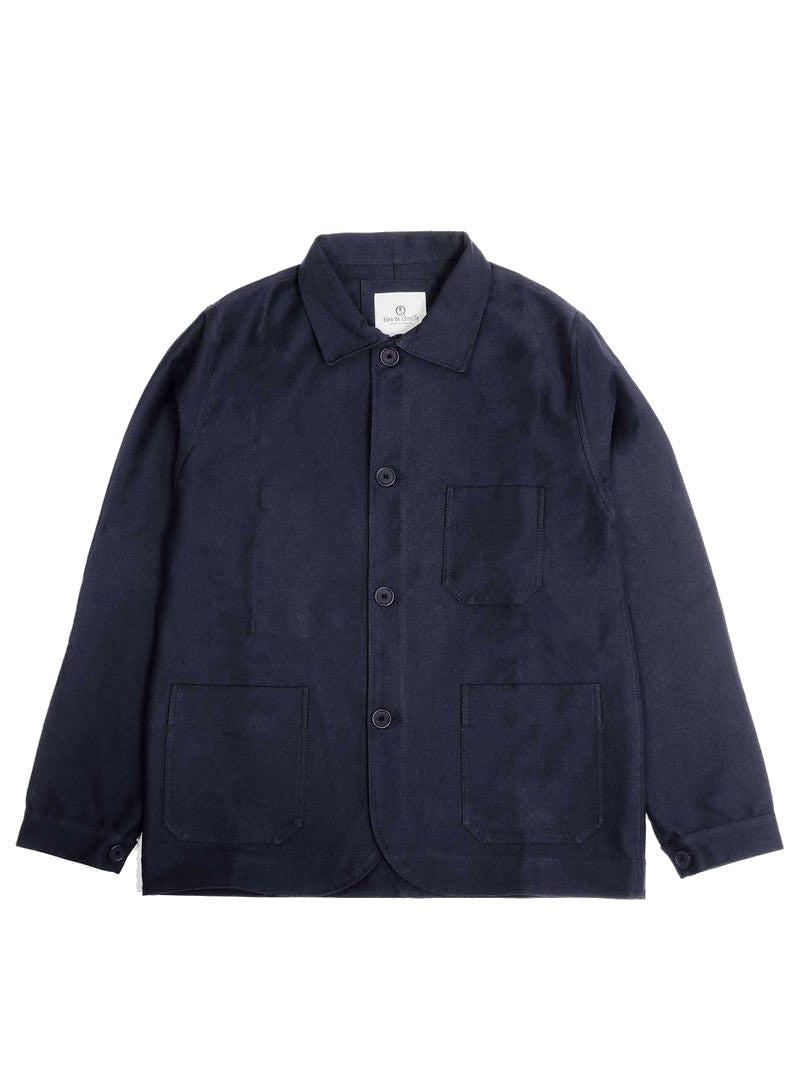 Bleu de chauffe Moleskin Work Jacket Blue