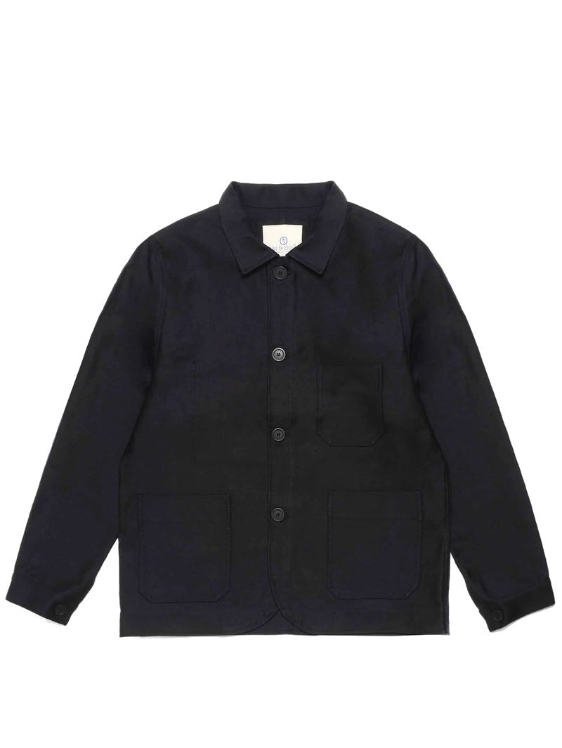 Bleu de chauffe Moleskin Work Jacket Black