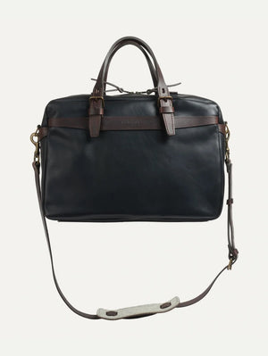 bleu de chauffe Black Ledger Liscio Business Bag