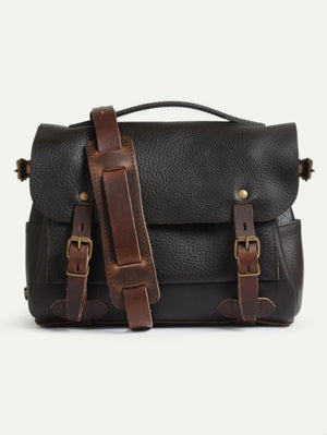bleu de chauffe Dark Brown S Postman Bag