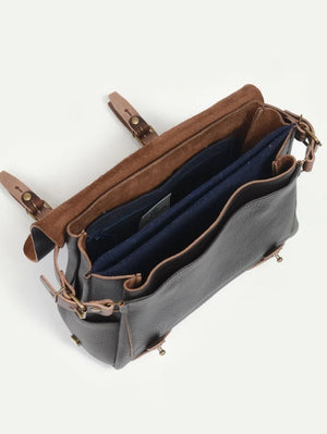 bleu de chauffe Dark Brown S Postman Bag