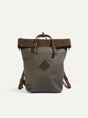 bleu de chauffe Khaki BM Tweed Woody Backpack