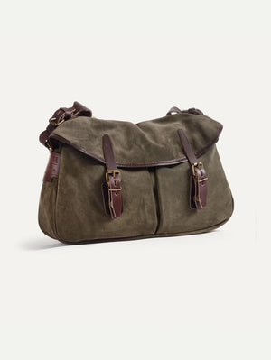 bleu de chauffe Musette S Musk Suede Bag