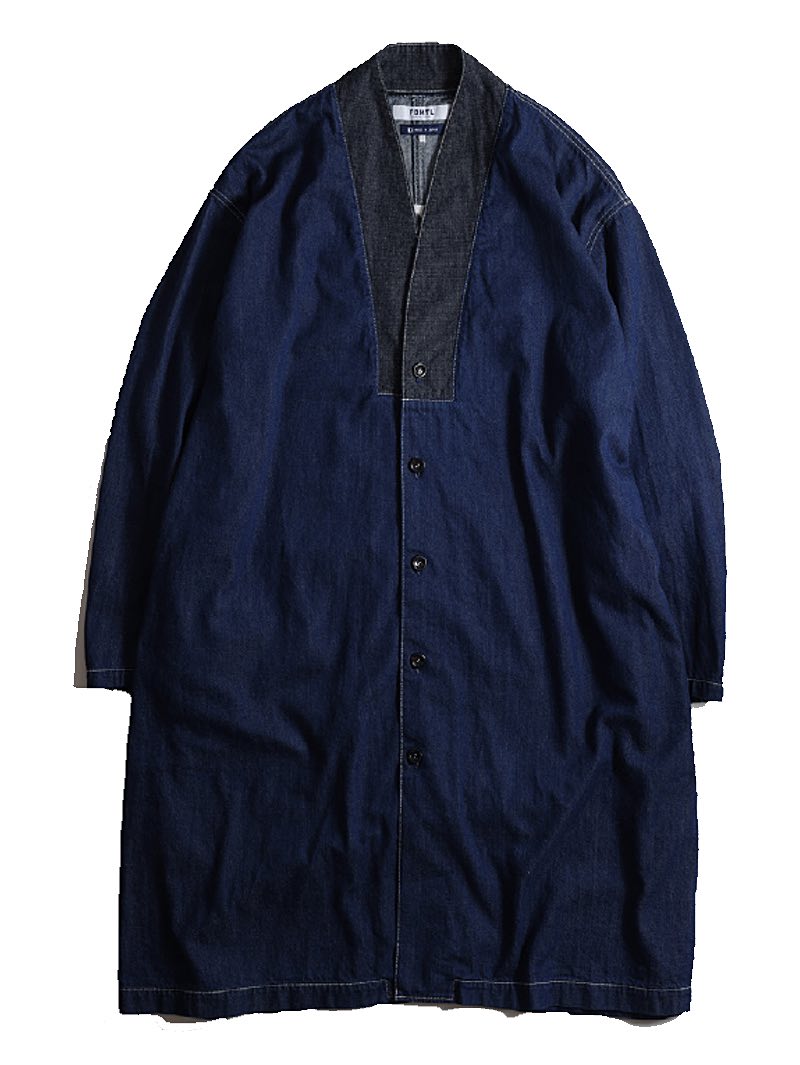 FDMTL TP13R Botan Long Coat Rinsed