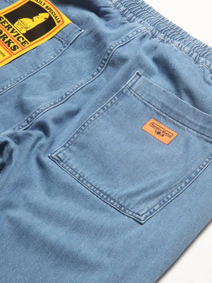 Service Works Washed Light Indigo Denim Chef Pants