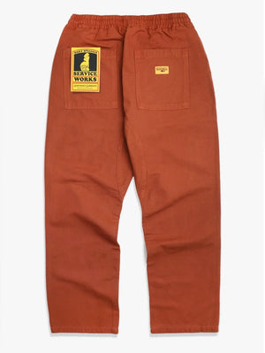 Service Works Terracotta Classic Chef Pants