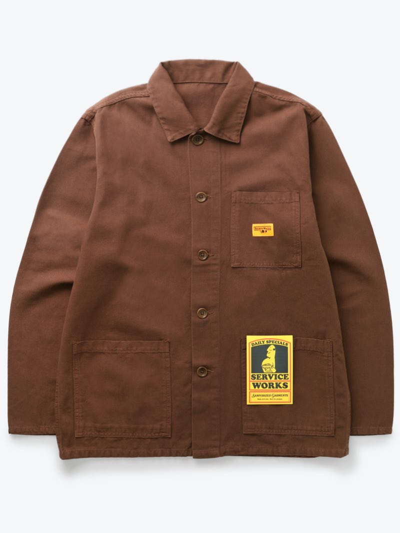 Service Works Brown Canvas Coverall Jacket - Mildblend Supply Co