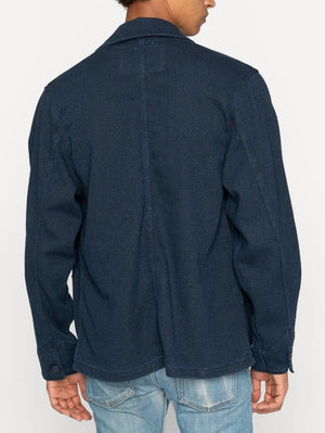 Naked & Famous Chore Coat - Yagasuri Demin - Indigo