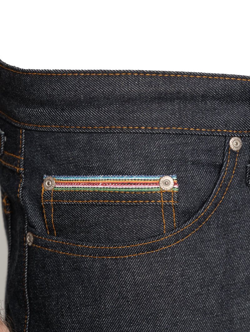 Naked & Famous True Guy - Dia De Los Muertos Selvedge - Indigo