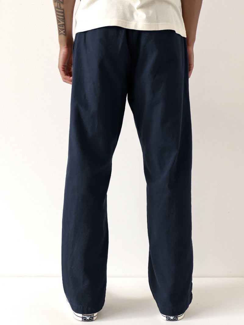 Far Afield House Trouser - Navy Panama Twill