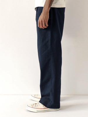 Far Afield House Trouser - Navy Panama Twill