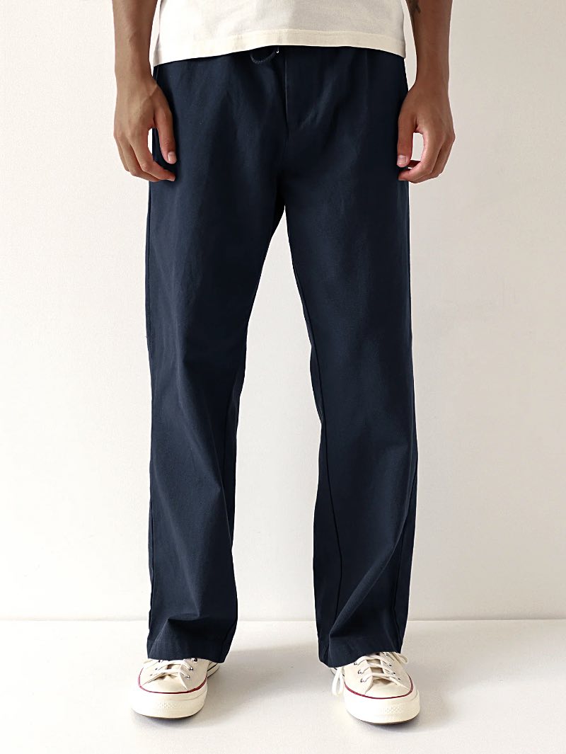 Far Afield House Trouser - Navy Panama Twill