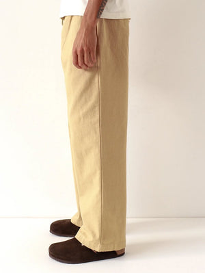 Far Afield House Trouser - Sand Panama Twill