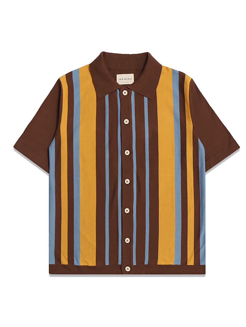 Far Afield Velzy S/S Margate Stripe Navy/Multi