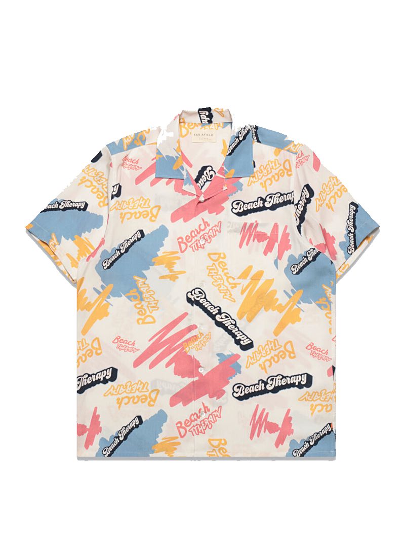 Far Afield Stachio S/S Shirt Beach Therapy Print
