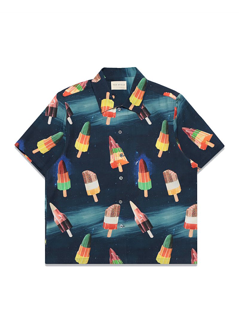 Far Afield Busey S/S Shirt Rocket Lolly Print