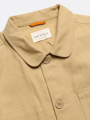 Far Afield Station Jacket - Sand Panama Twill