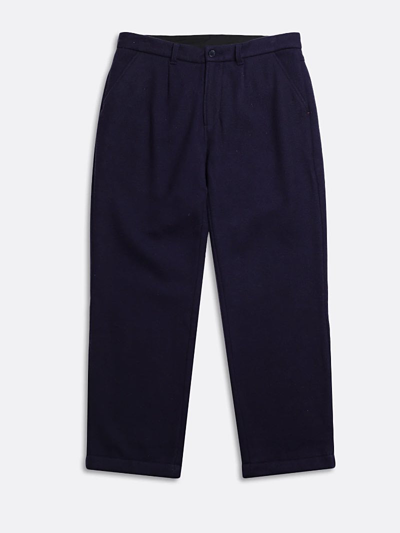 Far Afield Ryder Trouser - Navy Iris Melton