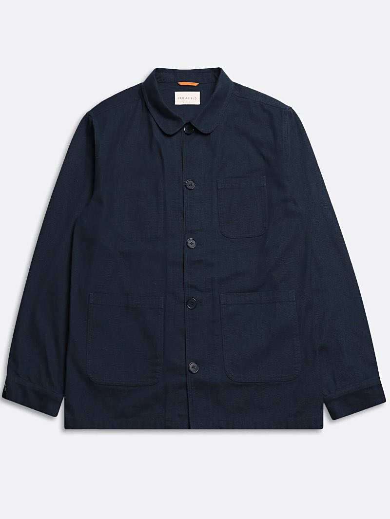 Far Afield Station Jacket - Navy Panama Twill