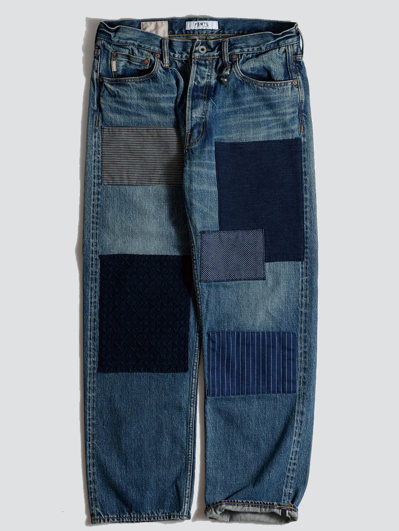 FDMTL Patchwork MG119 Classic Straight Selvedge Jeans