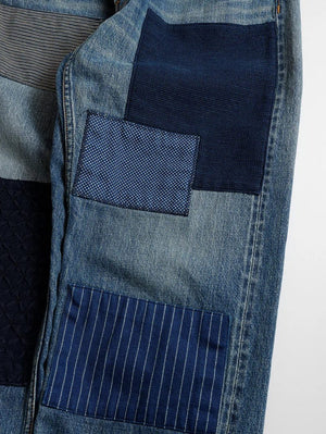 FDMTL Patchwork MG119 Classic Straight Selvedge Jeans