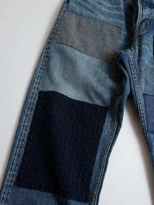 FDMTL Patchwork MG119 Classic Straight Selvedge Jeans