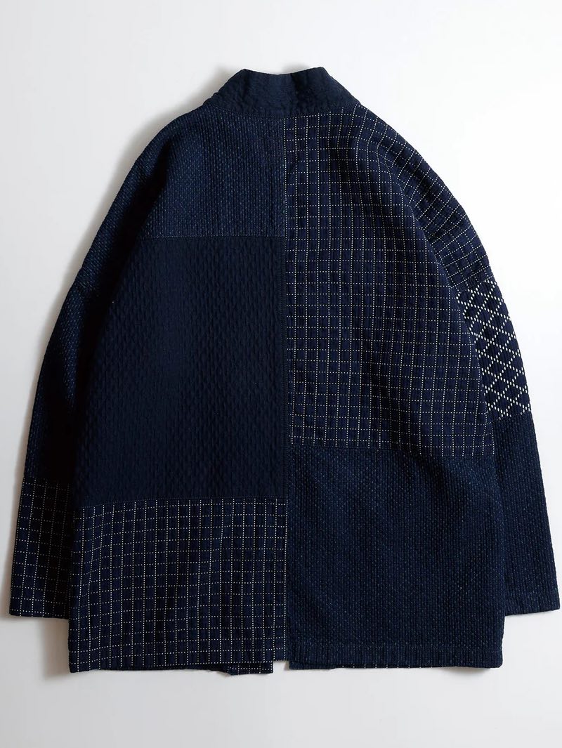 FDMTL Patchwork Haori indigo Jacket Rinsed JK41R