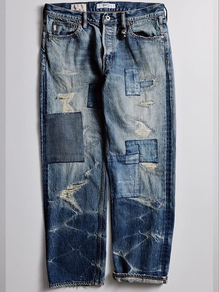 FDMTL Classic Straight Patchwork Denim Selvedge