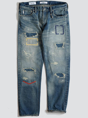 FDMTL Patchwork MG116 Classic Straight Jeans