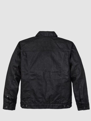 Filson Tin Cloth Black Short Lined Cruiser Jacket