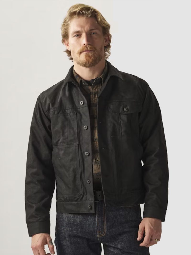 Filson Tin Cloth Black Short Lined Cruiser Jacket - Mildblend Supply Co