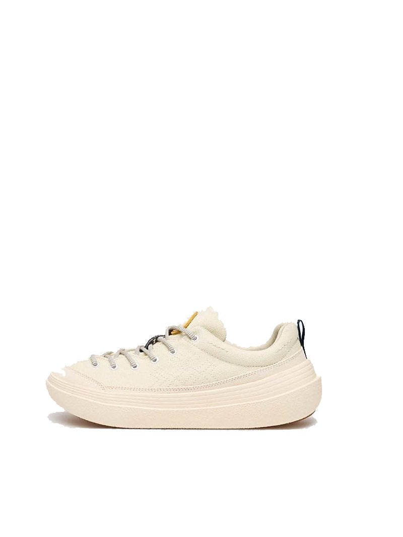 Universal Works X Flower Mountain Ecru Suede and fabric sneakers 