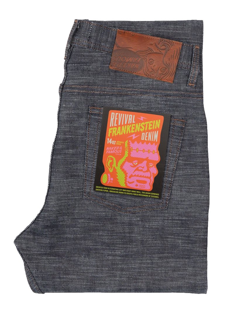 Naked & Famous Weird Guy Revival Frankenstein Denim Indigo