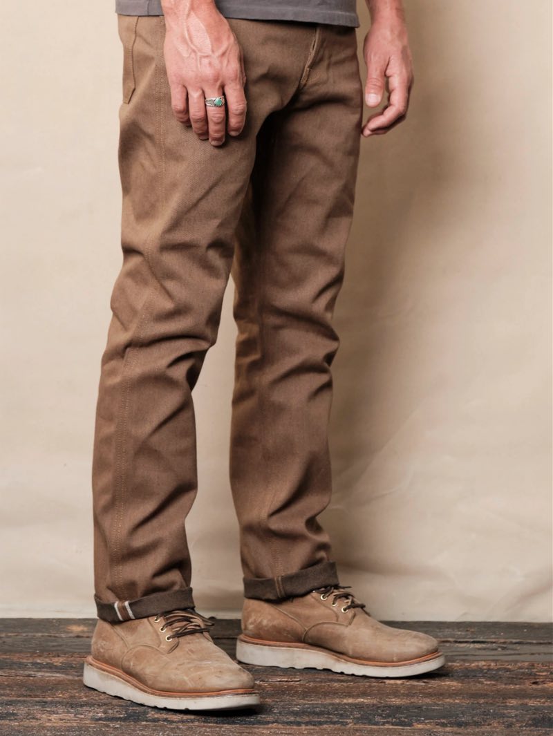 Freenote Freenote Cloth Rios 15oz Brown/Black Selvedge Denim - Mildblend Supply Co