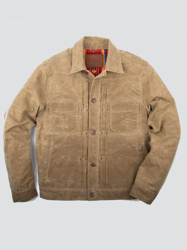 freenote cloth riders jacket tobacco Waxed Canvas Red Interior Freenotes RJ Freenote Cloth Riders Jacket Tobacco